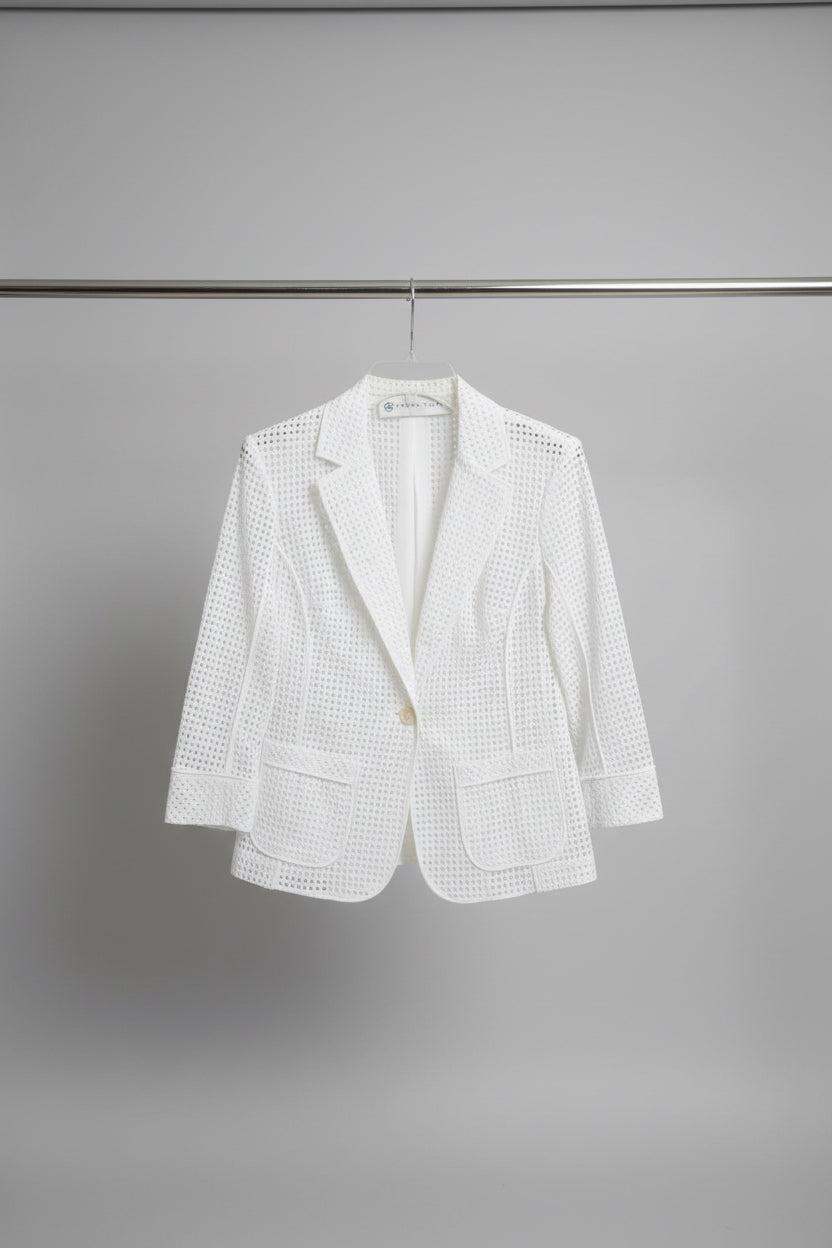 TRINA TURK Blazer White size 4