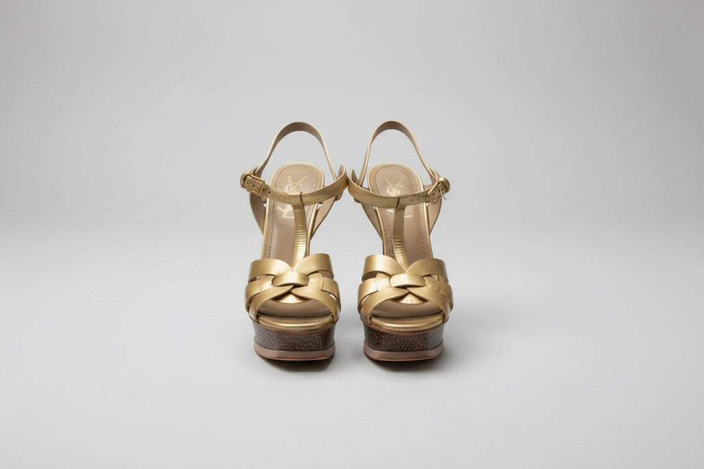 Yves Saint Laurent Sandals 6.5 Gold