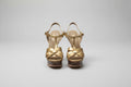Yves Saint Laurent Sandals 6.5 Gold