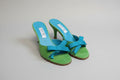 Isaac Shoes 5.5 Green and Blue