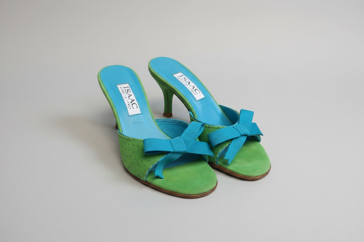 Isaac Shoes 5.5 Green and Blue