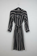 Maje Dress S Black and white