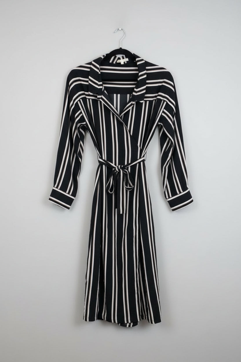 Maje Dress S Black and white