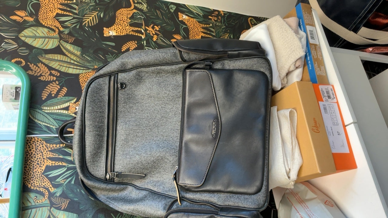 Tumi Backpack N/A Gray and Black