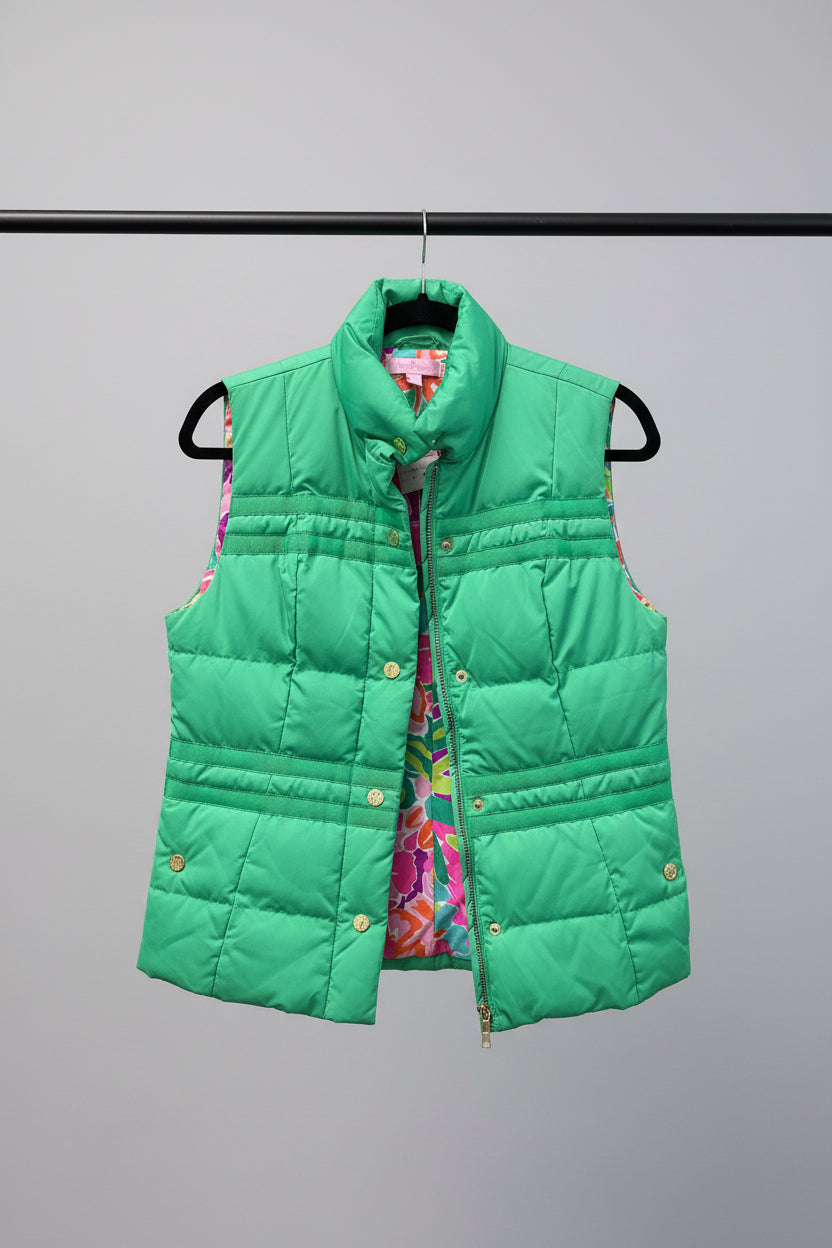 Lilly Pulitzer Vest Green/Navy/Blue