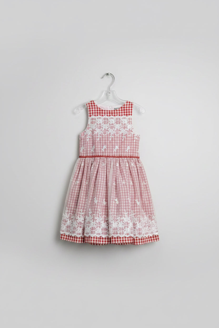Laura Ashley Dress 3T Red and White NWT