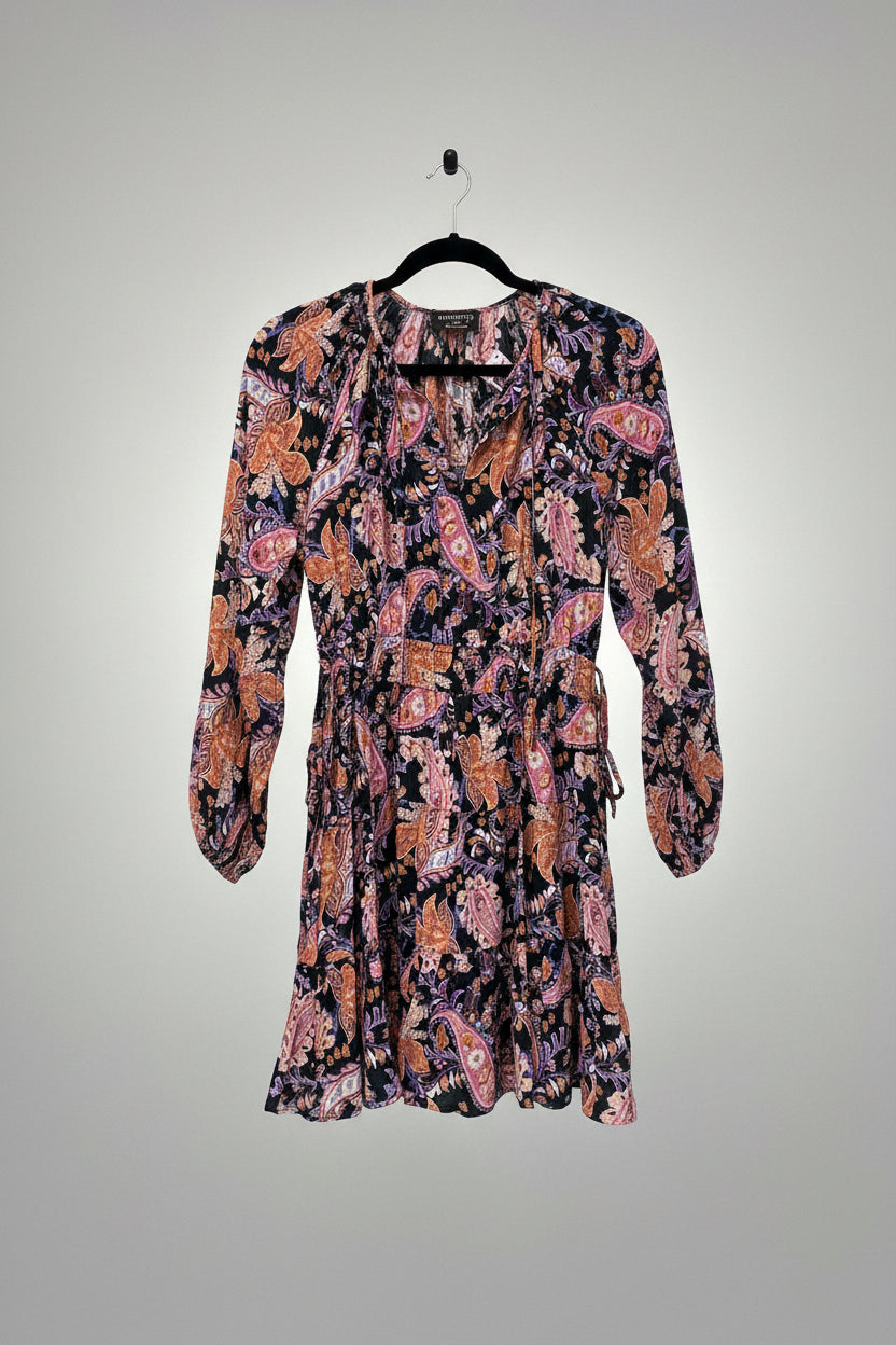Mink Pink Dress M Black Paisley