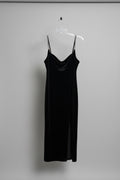 Zara Dress L Black Velvet