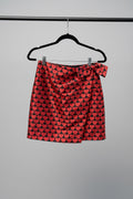 J. Crew Skirt 2 Black and Red Hearts