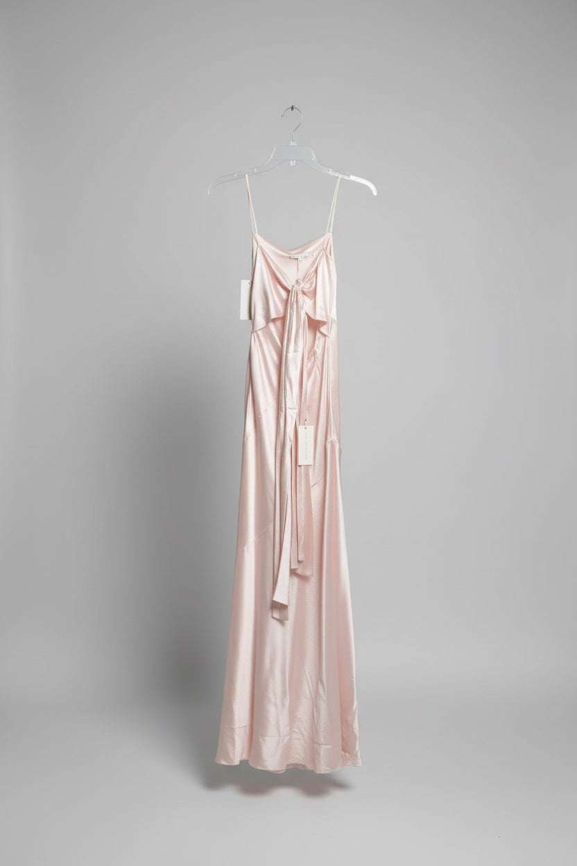 Love Shack Fancy  Silk Dress 12 light pink NWT retail $675