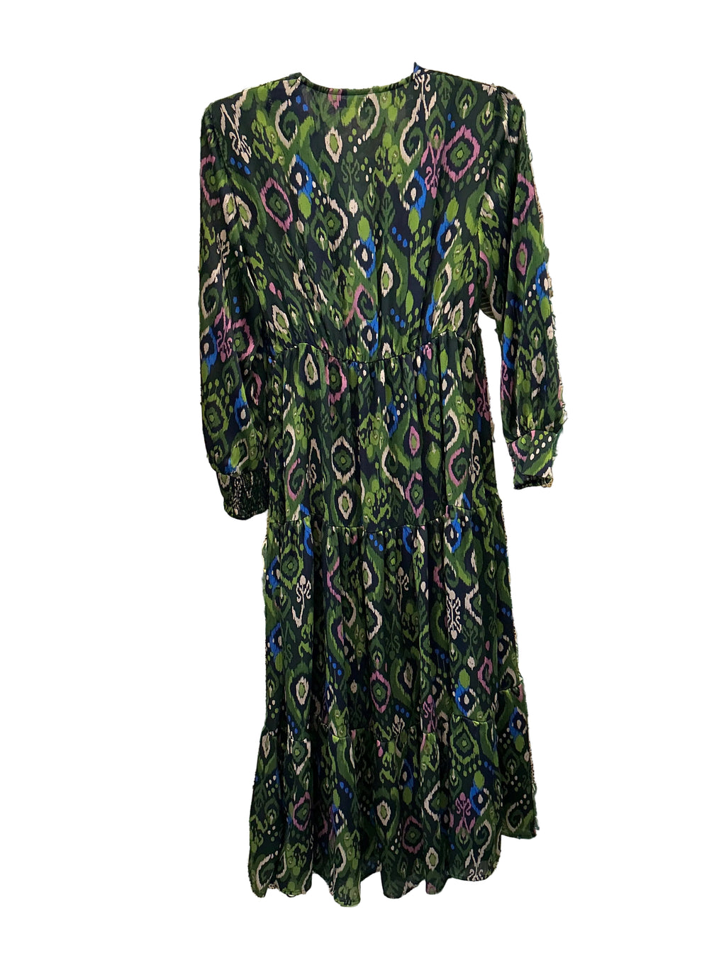 Zara Dress S Multicolor green, pink, blue, cream, black) NWT