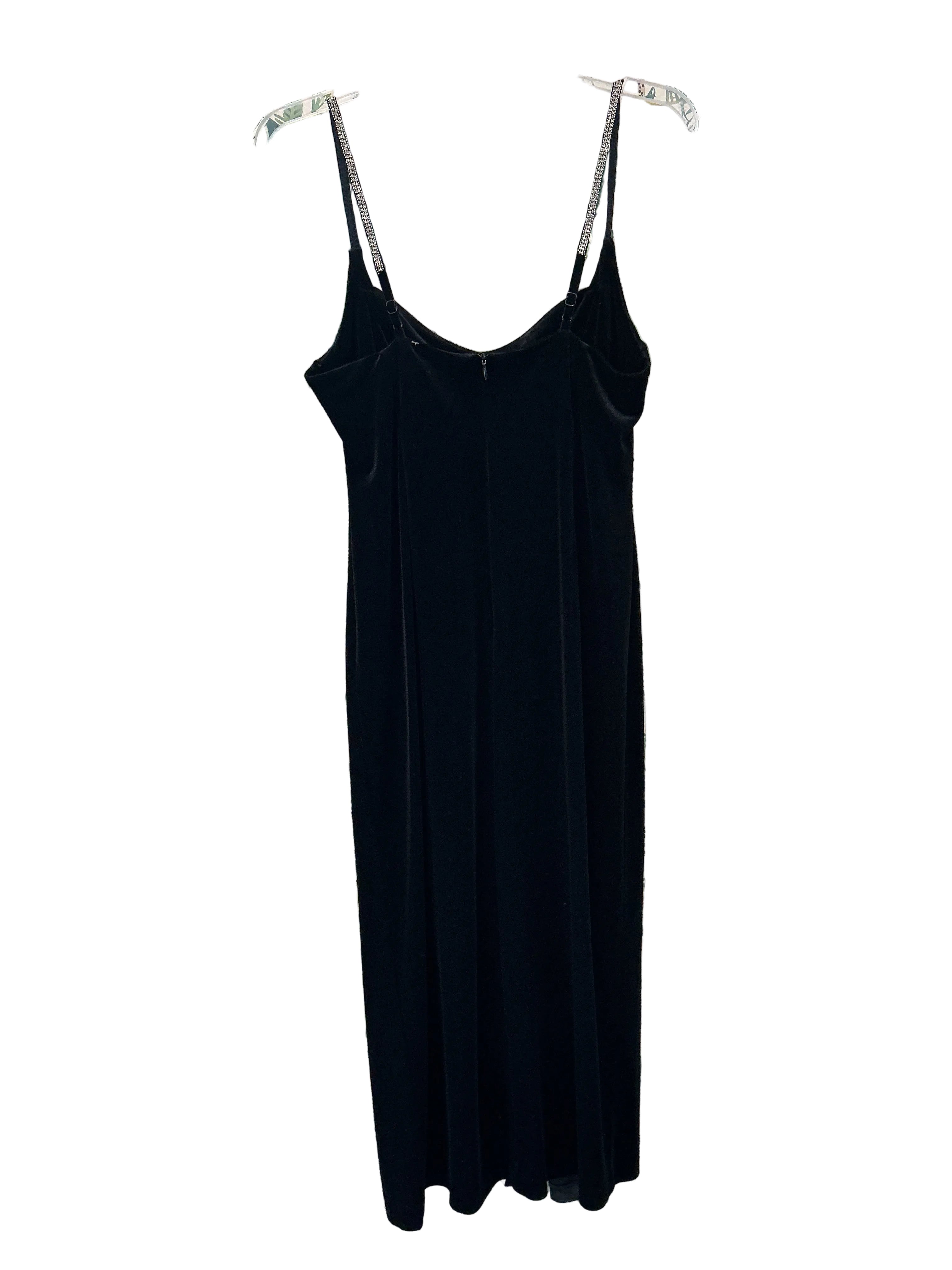 Zara Dress L Black Velvet