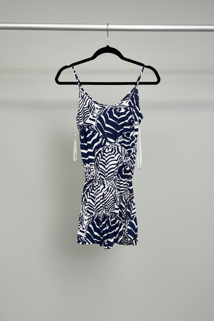 Lilly Pulitzer Romper XS Navy and White