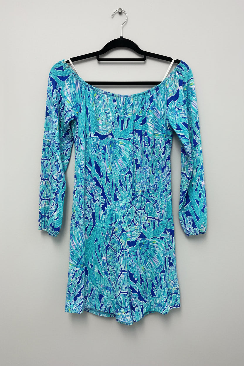 Lilly Pulitzer Romper S Neon Multi