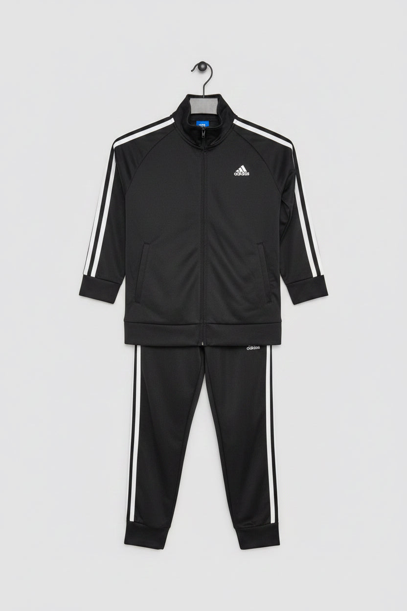 Adidas Tracksuit boys 7 Black and White NWT
