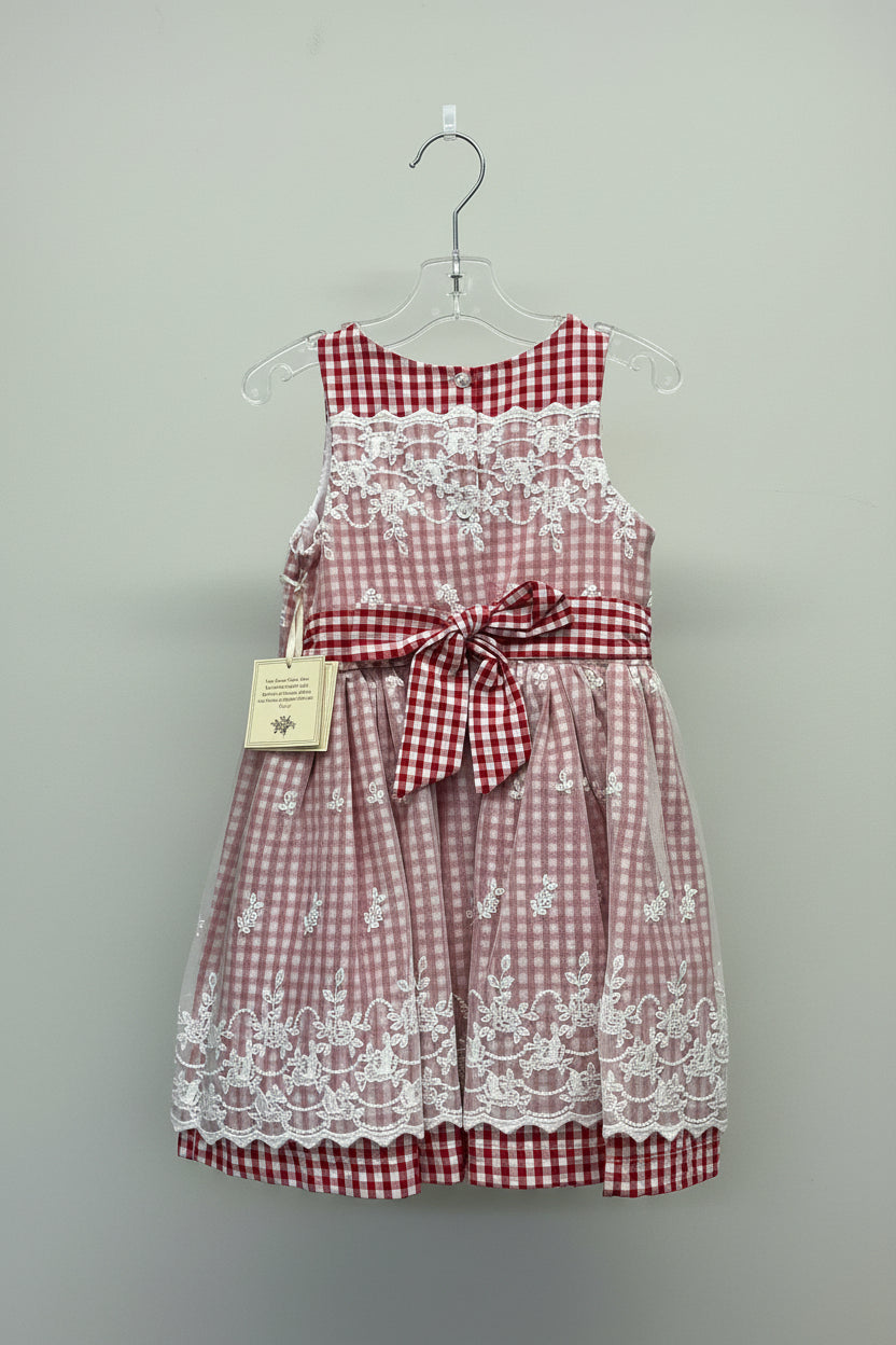 Laura Ashley Dress 3T Red and White NWT