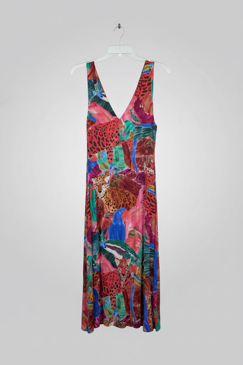 Farm Rio Dress XS Multicolor Animal